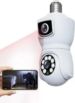 Smart WiFi Light Bulb Security Camera