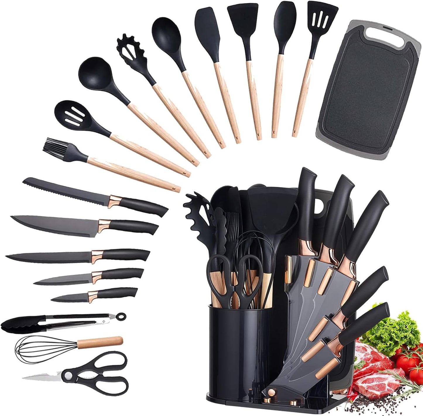 Silicone Utensil Set 19 Piece