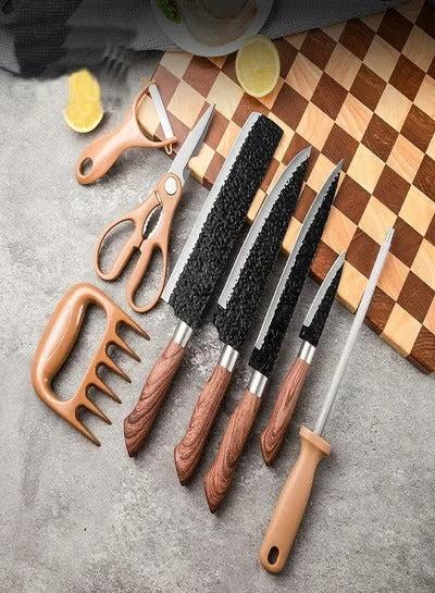 Knife Set With Scissor 8 Pcs