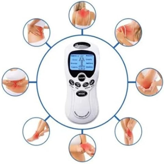 Electronic Pulse Massager 8 in 1 Digital Therapy Machine Full Body Massager