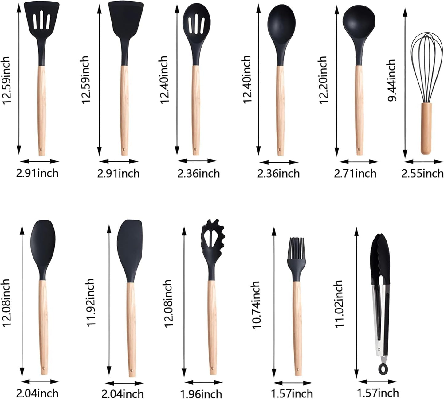 Silicone Utensil Set 19 Piece