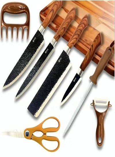 Knife Set With Scissor 8 Pcs