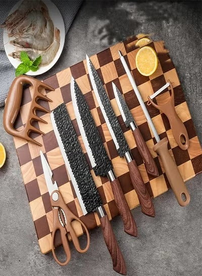 Knife Set With Scissor 8 Pcs