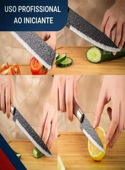 Knife Set With Scissor 8 Pcs